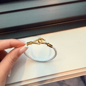 Hermes baby blue jump h bracelet